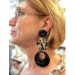 EVINE écaille blanc & noir - Francine BRAMLI Paris
