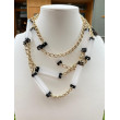 Sautoir EMILIO  noir & blanc - FRANCINE BRAMLI PARIS collier