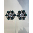 RAINBALL cristal vert & blanc - Francine BRAMLI Paris