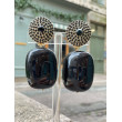 LINGOT noir Cabochon cristal - Francine BRAMLI Paris