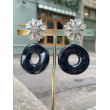 FIONA noir Cabochon cristal - Francine BRAMLI Paris