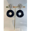 FIONA noir Cabochon cristal - Francine BRAMLI Paris