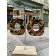 HOPE marron Cabochon miroir - Francine BRAMLI Paris