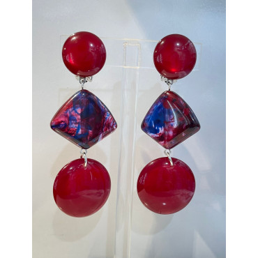 ILIANA rouge & bleu - Francine BRAMLI Paris