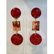 ISALINE rouge froissé - Francine BRAMLI Paris