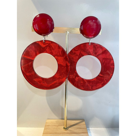 VENISE créole rouge marbré - Francine BRAMLI Paris