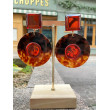 CHAPI écaille bordeaux Cabochon miroir - Francine BRAMLI Paris