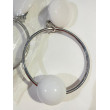 Boucles d'oreilles Blanc et argent - Francine BRAMLI Paris