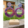 CLOE MM violet marbré - Francine BRAMLI Paris