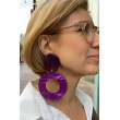 VENEZIA Violet marbré froissé - Francine BRAMLI Paris