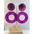 VENEZIA Violet marbré froissé - Francine BRAMLI Paris