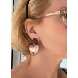 Coeurs Champagne Cabochon velours - Francine BRAMLI Paris