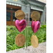COEUR fuchsia doré - Francine BRAMLI Paris