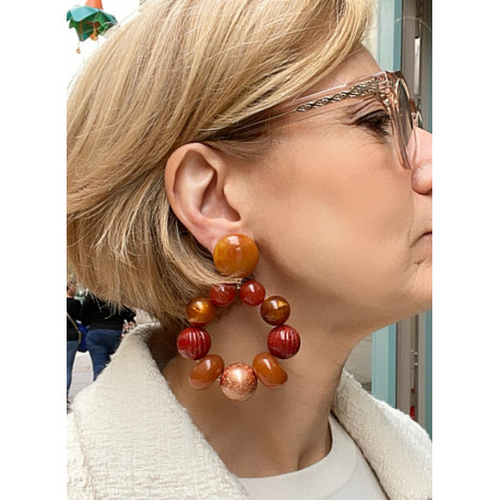 BASTILLES Marron caramel - Francine BRAMLI Paris