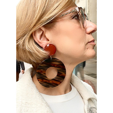 YUKI marron gris - Francine BRAMLI Paris