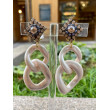 KEREN nacré rosé Cabochon cristal - Francine BRAMLI Paris