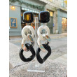 KARINA Maillons noir, argent, blanc nacré - Francine BRAMLI Paris