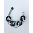 ALEXIS noir & gris - FRANCINE BRAMLI Paris bracelet