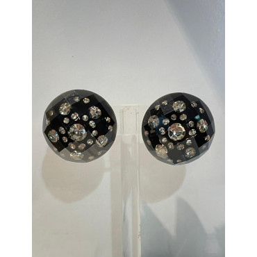 RAINBALL noir & cristal - Francine BRAMLI Paris