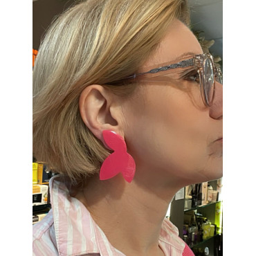 AZALÉE rose fuchsia - Francine BRAMLI Paris Bijoux