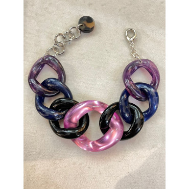 ALEXIS rose, noir, marine, prune - FRANCINE BRAMLI Paris bracelet