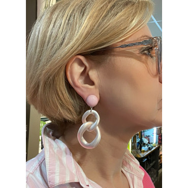 KEREN maillons roses nacrés - Francine BRAMLI Paris