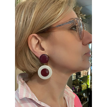 MELVINA Bordeaux blanc - Francine BRAMLI Paris