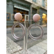 CREOLES rose pailleté - Francine BRAMLI Paris