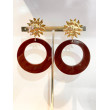 CLOE MM marron Cabochon soleil - Francine BRAMLI Paris