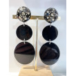 NOEMIE noire, cabochon strass cristal - Francine BRAMLI Paris