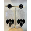 NINON Noir & transparent pailleté argenté - Francine BRAMLI Paris