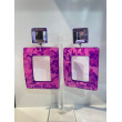BROMELIA Violet/rose/mauve - Francine BRAMLI Paris