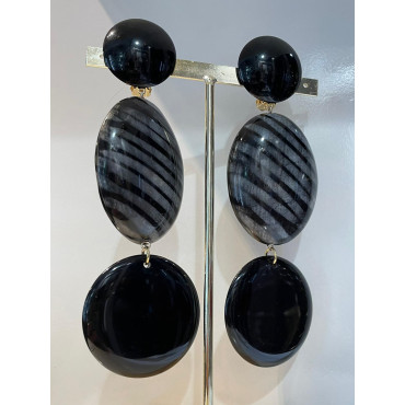 NOOR noir & gris - Francine BRAMLI Paris