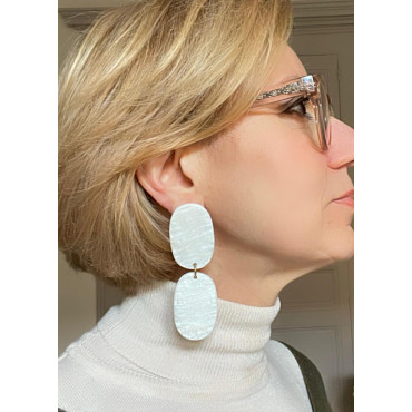 NORIANE blanc irisé - Francine BRAMLI Paris