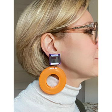 ORIANE Orange & violet - Francine BRAMLI Paris