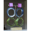 OLYMPE Rose, bleu & vert - Francine BRAMLI Paris