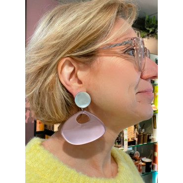 JACKY Rose Cabochon givré - Francine BRAMLI Paris