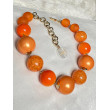 Collier OCTAVE perles oranges - Francine BRAMLI PARIS