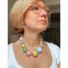 EDOUARD Multicolore pastel - Francine BRAMLI Paris Collier