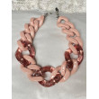 FREDDY Maillons roses - FRANCINE BRAMLI Paris collier