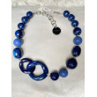 ORLANDO Bleu marine - Francine BRAMLI Paris Collier