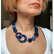 ORLANDO Bleu marine - Francine BRAMLI Paris Collier
