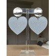 LOVE coeur M pailleté gris - Francine BRAMLI Paris