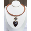 AMORE Marron/ambre - Francine BRAMLI Paris Collier