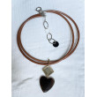 AMORE Marron/ambre - Francine BRAMLI Paris Collier