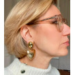 LOVE coeur doré, Cabochon goutte - Francine BRAMLI Paris