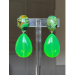 CUVA Verte Cabochon moiré - FRANCINE BRAMLI Paris