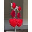 COEUR Galuchat rouge - Francine BRAMLI Paris
