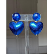 COEUR bleu, feuille d'or teintée - Francine BRAMLI Paris