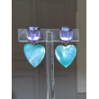 COEUR nacre turquoise - Francine BRAMLI Paris
